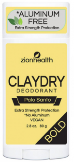 Clay Dry Bold – Palo Santo Scent Vegan Deodorant – 2.8 oz.